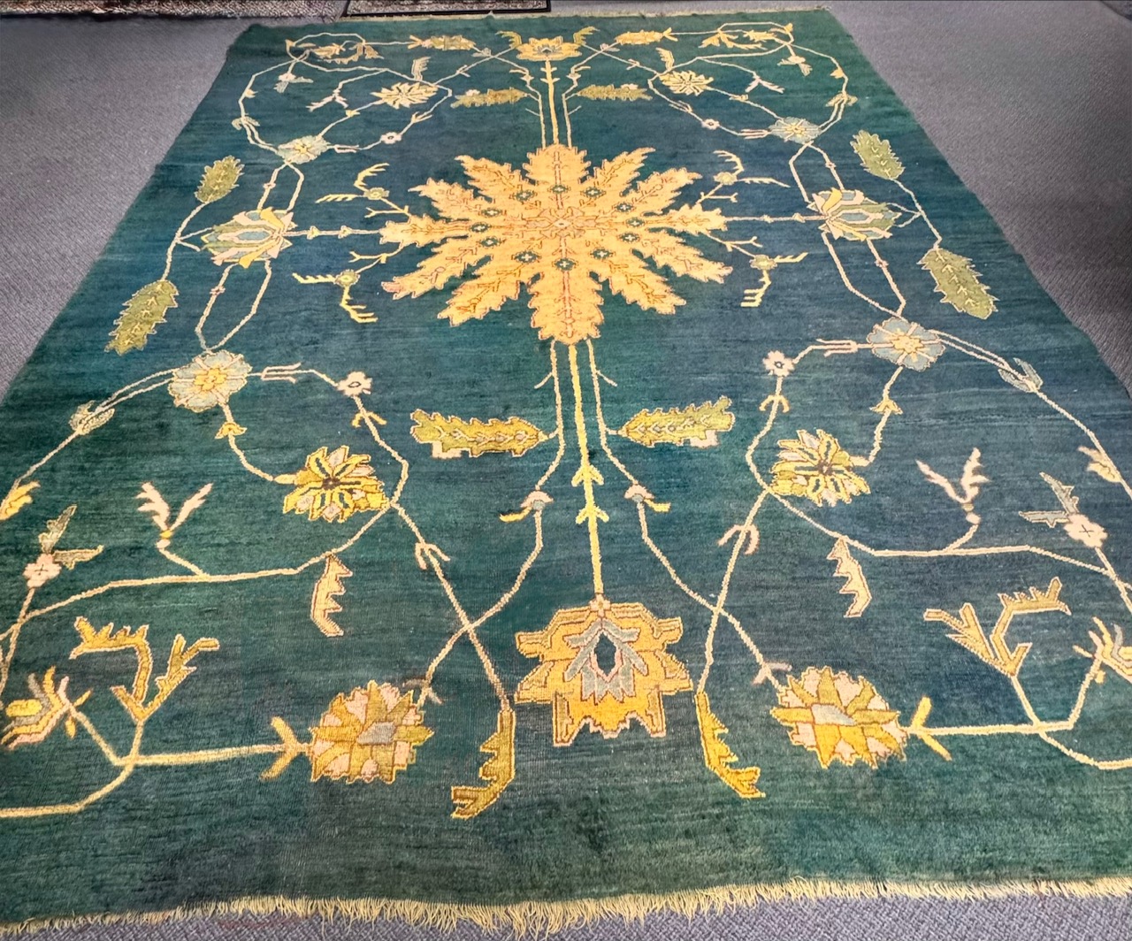 Early Turkish Carpet, 14' x 17' Good Condition