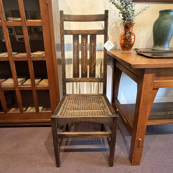 Gustav Stickley Inlaid Side Chair