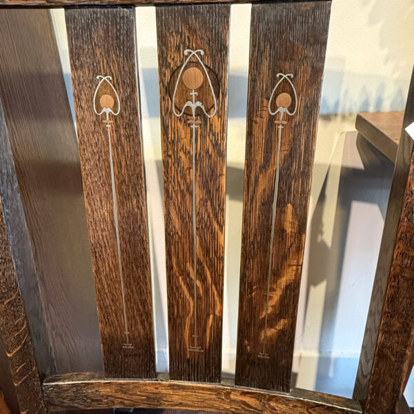 Gustav Stickley Inlaid Side Chair - Image 5