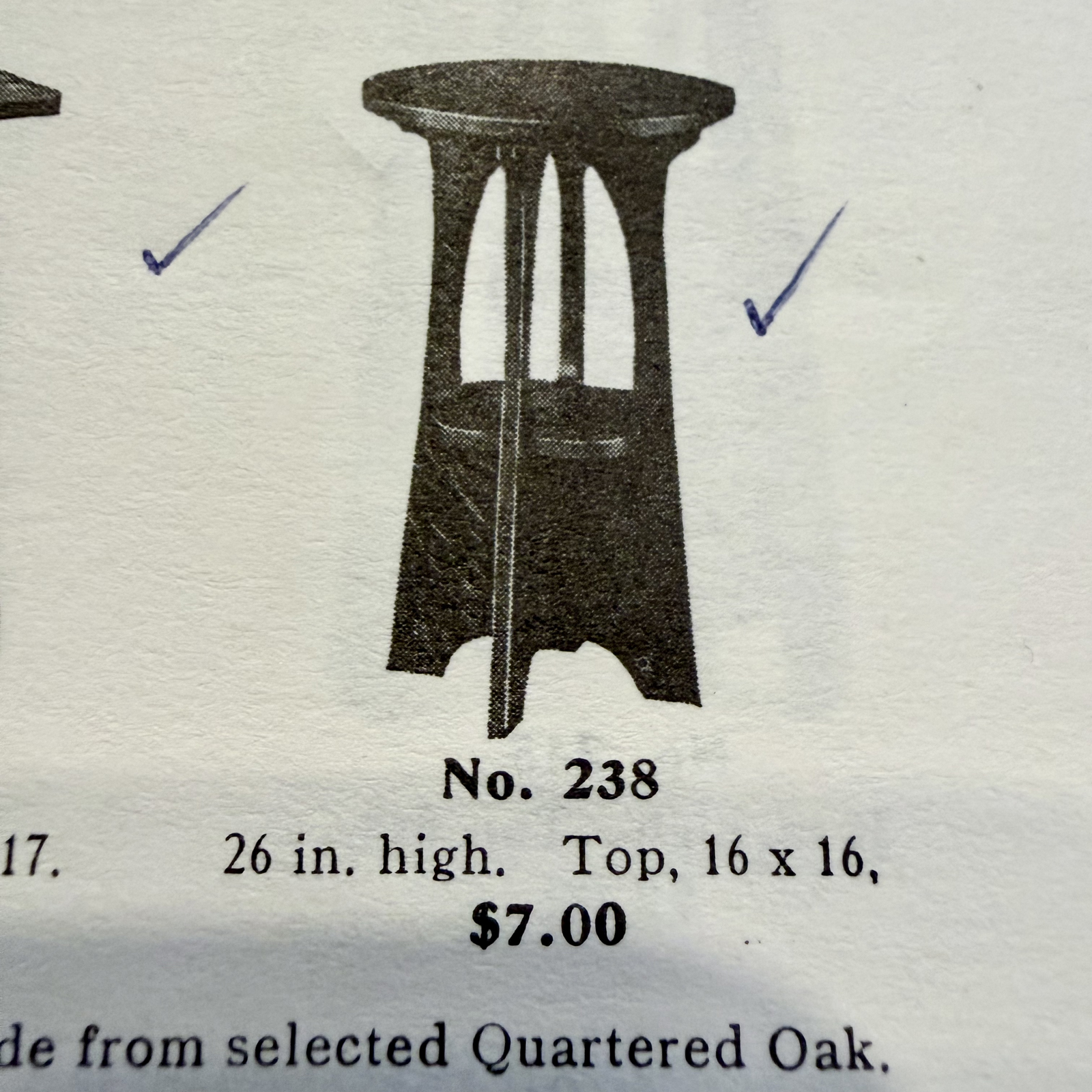 Charles P. Limbert #238 Round Table - Image 2