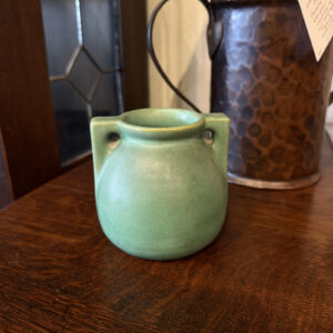 Small Teco Vase with 2 handles 3 3/4" tall SOLD
