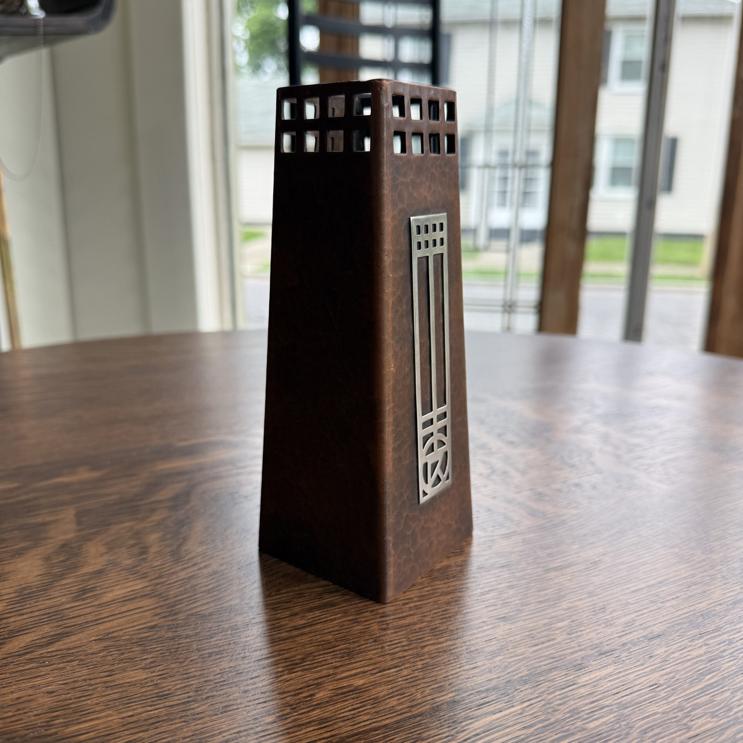Roycroft Trapezoidal Signature Vase - Image 3