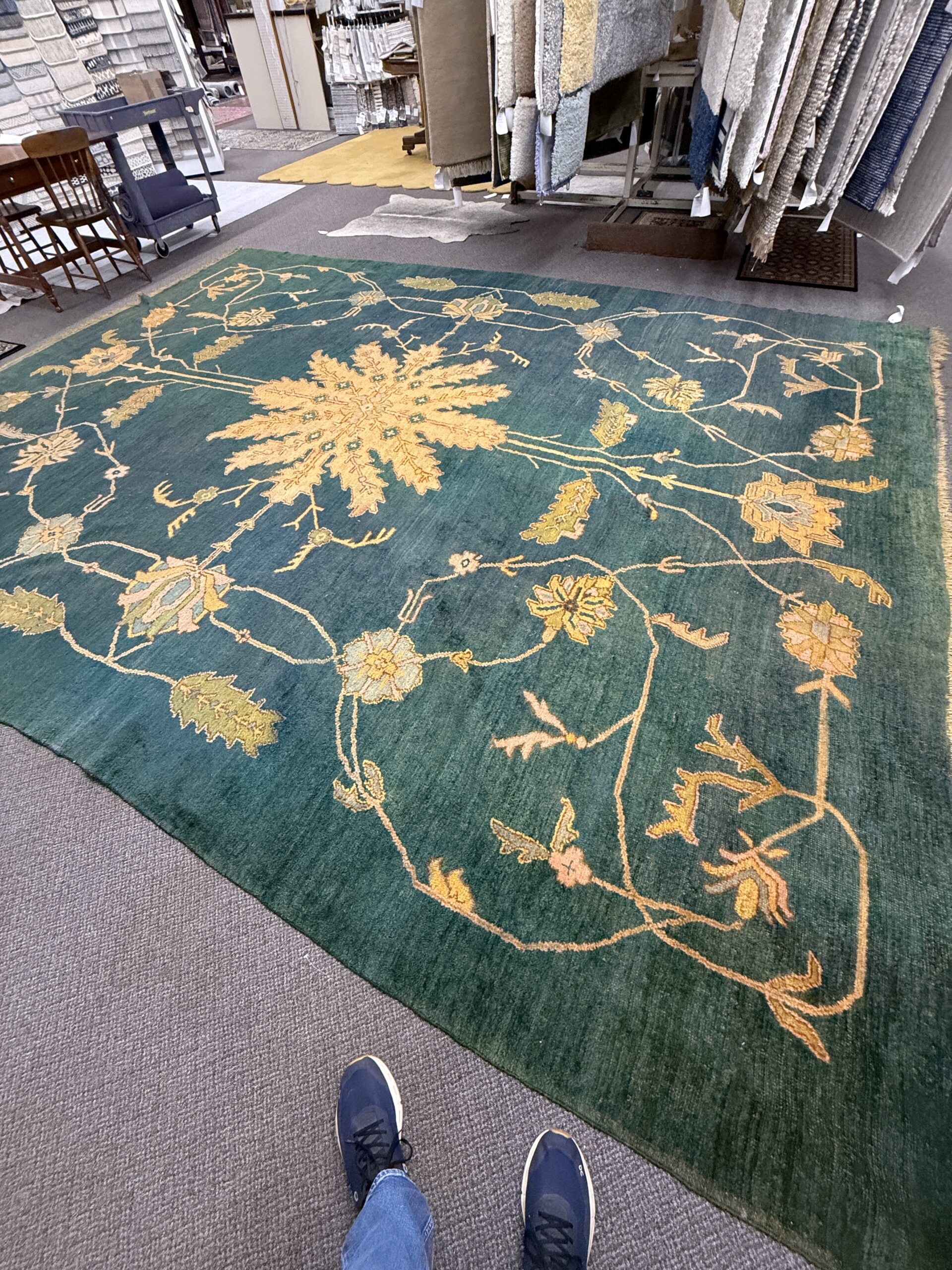 Early Turkish Carpet, 14' x 17' Good Condition - Image 4