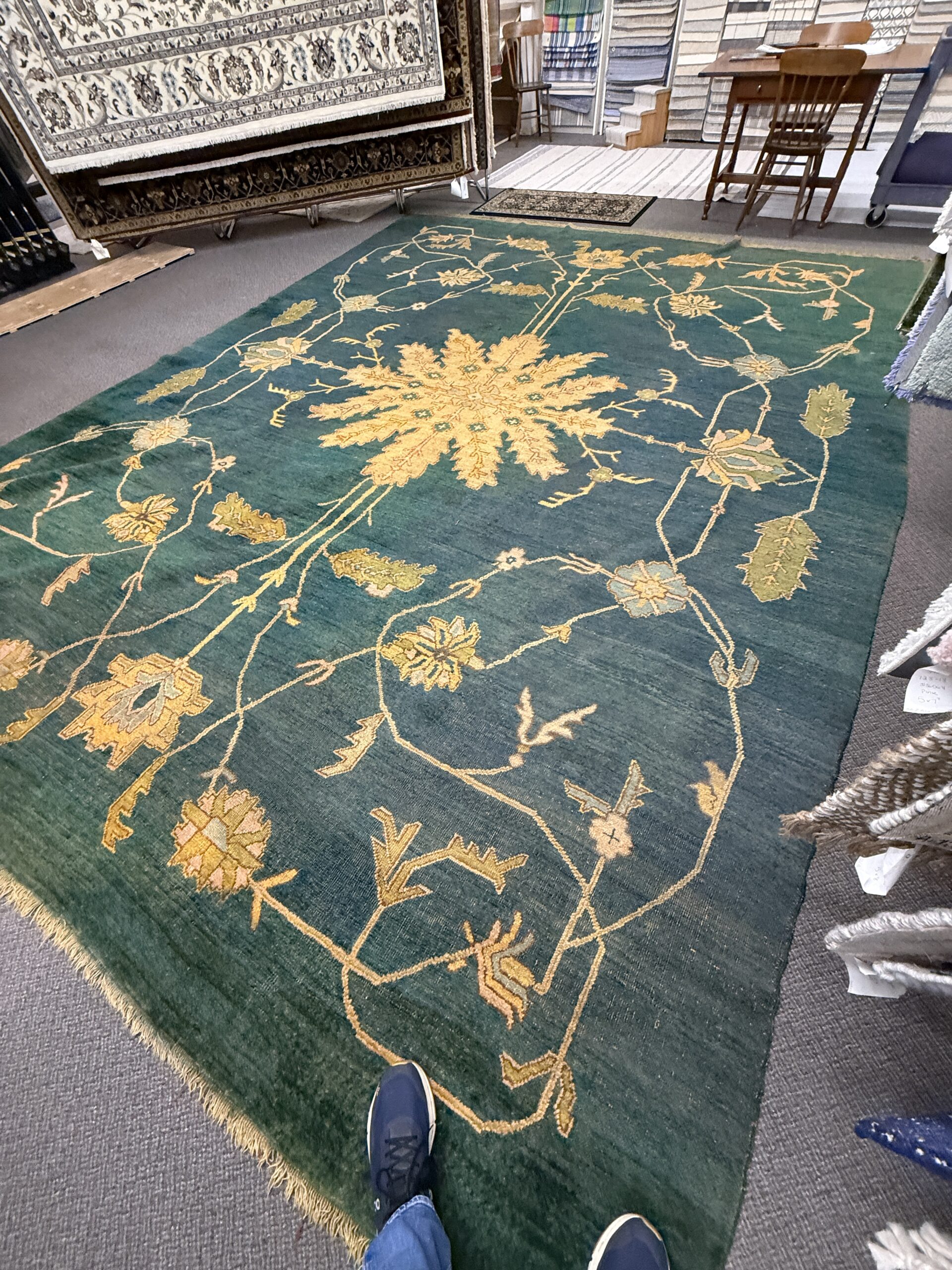 Early Turkish Carpet, 14' x 17' Good Condition - Image 5