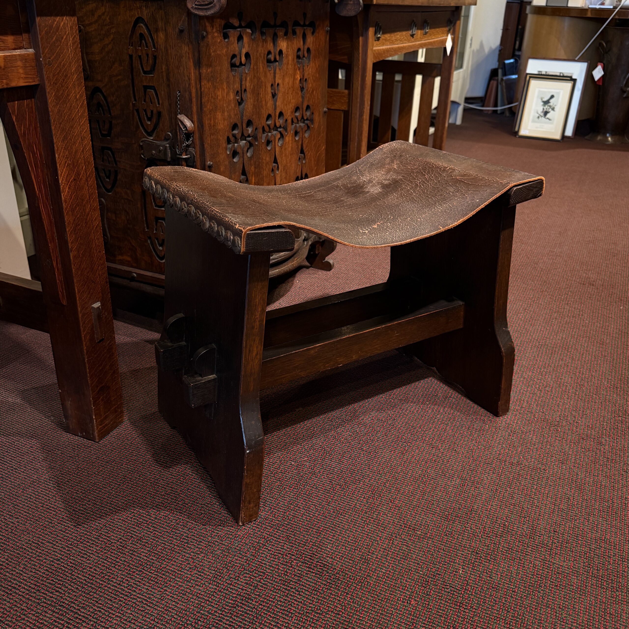Onondaga Shops Sling Seat Stool, #309 - Image 7
