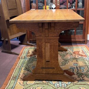 Charles Limbert Trestle Table, Model #107